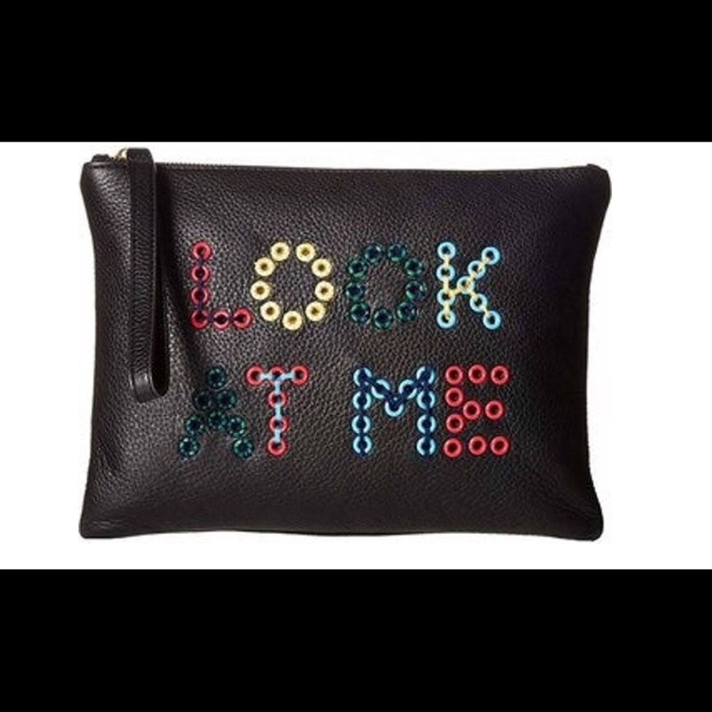 SAM EDELMAN BLACK “LOOK AT ME”CLUTCH BAG